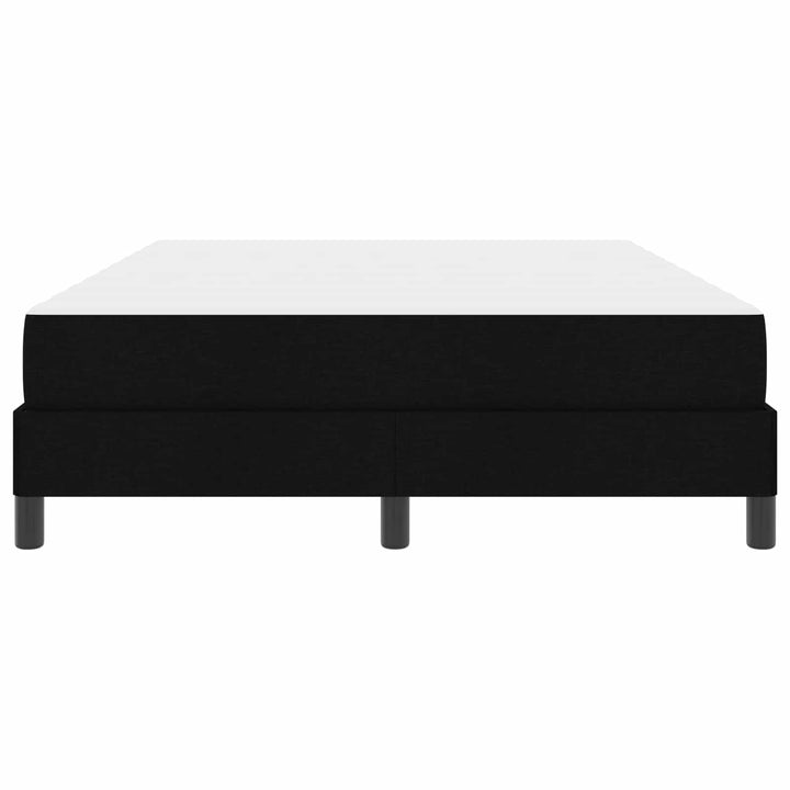 Box spring seng med madras Sort 160 x 200 cm Stof
