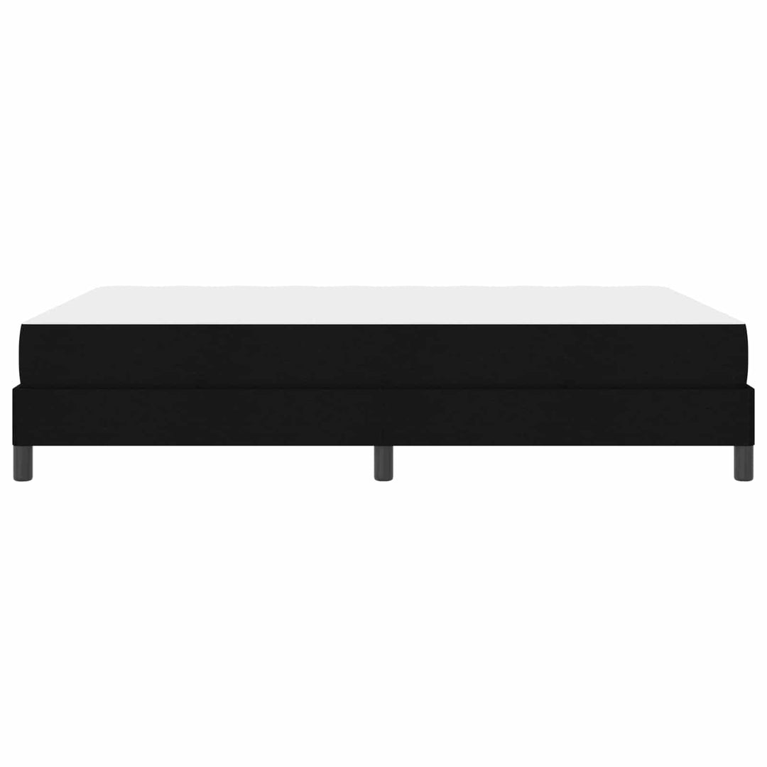 Box spring seng med madras Sort 160 x 200 cm Stof
