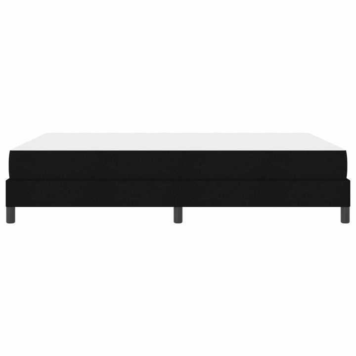 Box spring seng med madras Sort 160 x 200 cm Stof