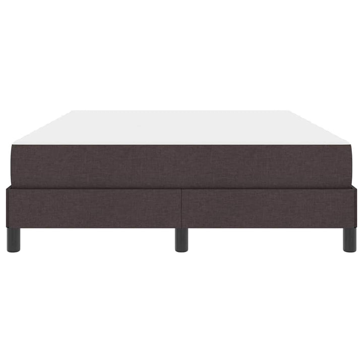 Box spring seng med madras Mørk Brun 160 x 200 cm Stof