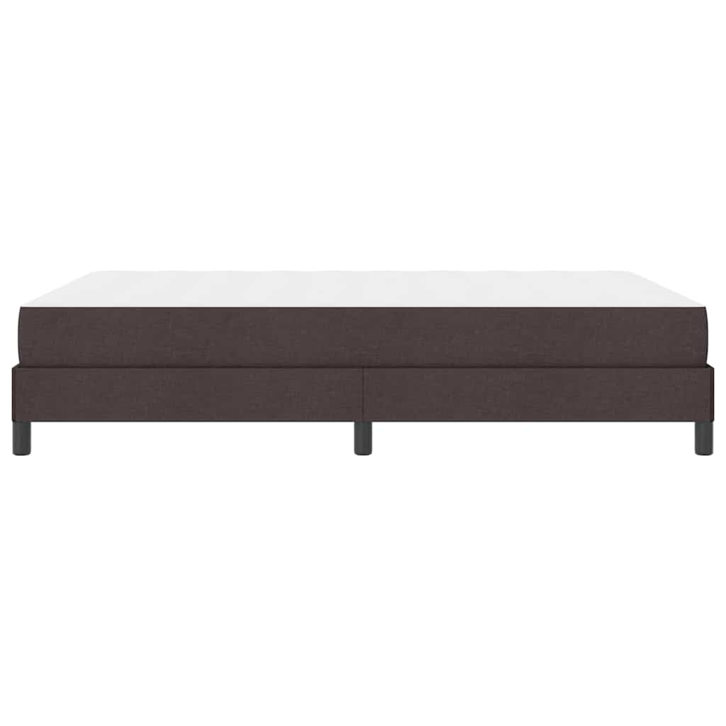 Box spring seng med madras Mørk Brun 160 x 200 cm Stof