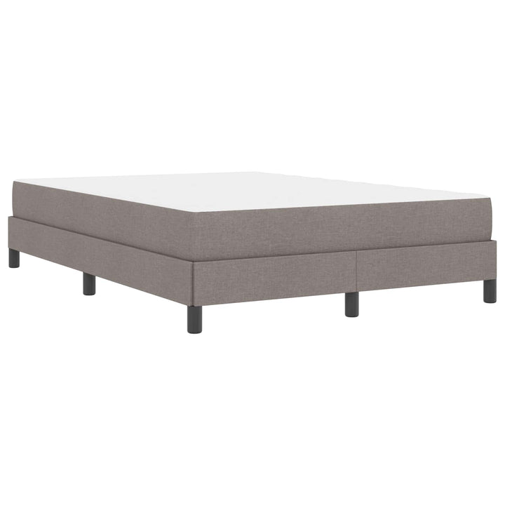 Box spring seng med madras Gråbrun 160 x 200 cm Stof