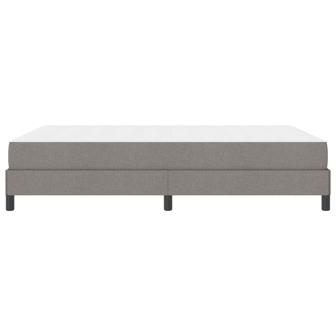 Box spring seng med madras Gråbrun 160 x 200 cm Stof