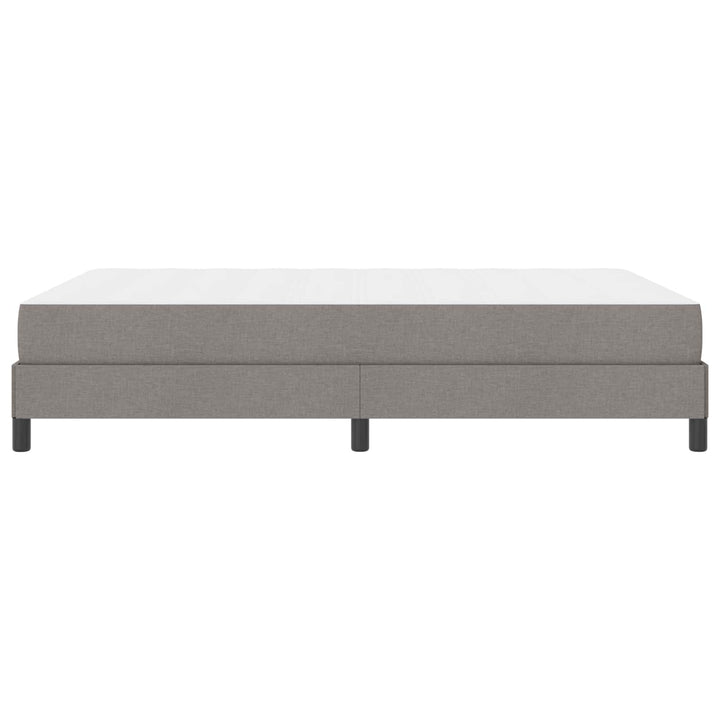 Box spring seng med madras Gråbrun 160 x 200 cm Stof