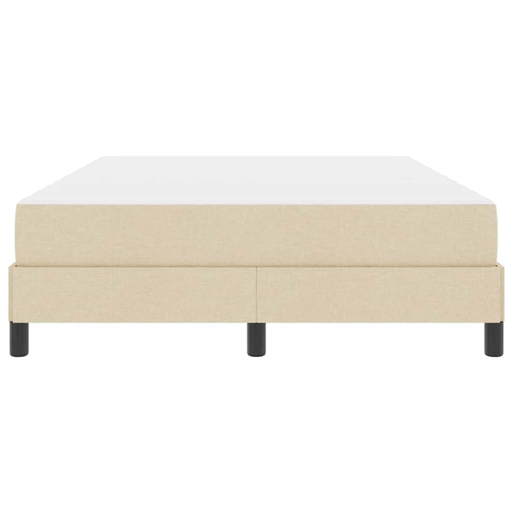 Box spring seng med madras Creme 160 x 200 cm Stof