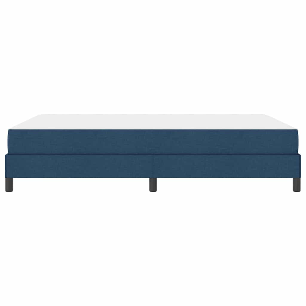 Box spring seng med madras Blå 160 x 200 cm Stof