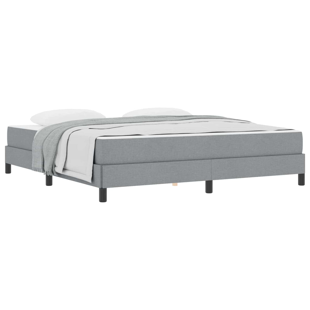 Box spring seng Lysegrå 180 x 200 cm Stof