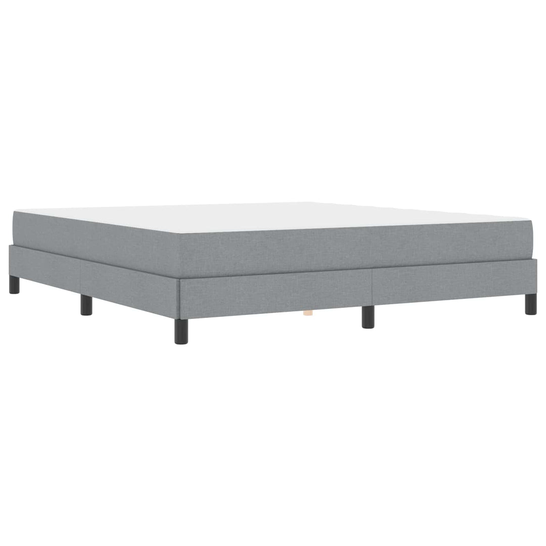 Box spring seng Lysegrå 180 x 200 cm Stof