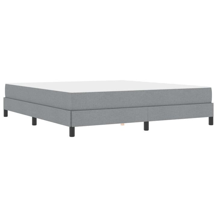 Box spring seng Lysegrå 180 x 200 cm Stof