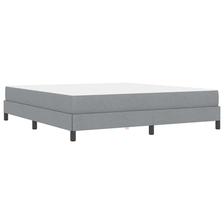 Box spring seng Lysegrå 180 x 200 cm Stof
