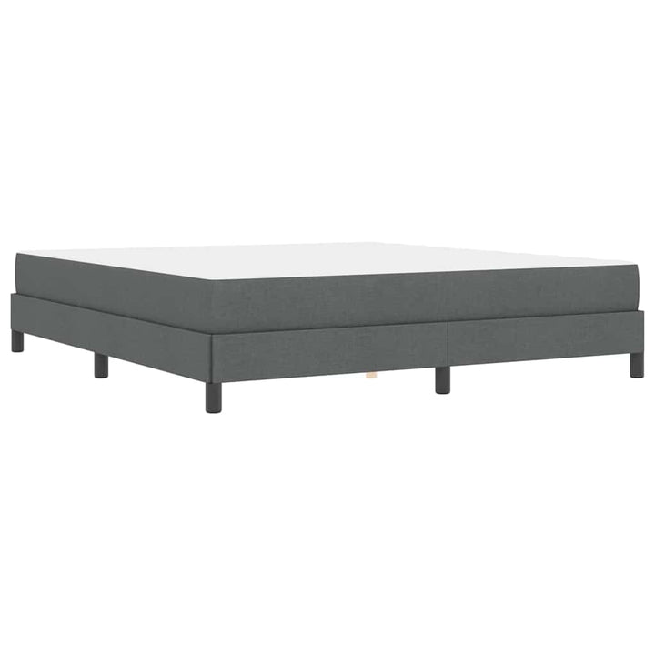 Box spring seng med madras Mørkegrå 180 x 200 cm Stof