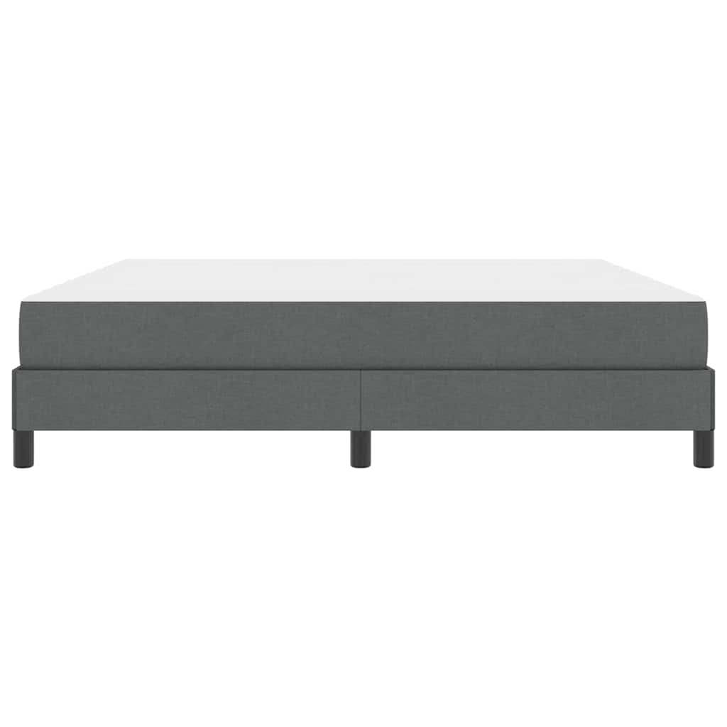 Box spring seng med madras Mørkegrå 180 x 200 cm Stof