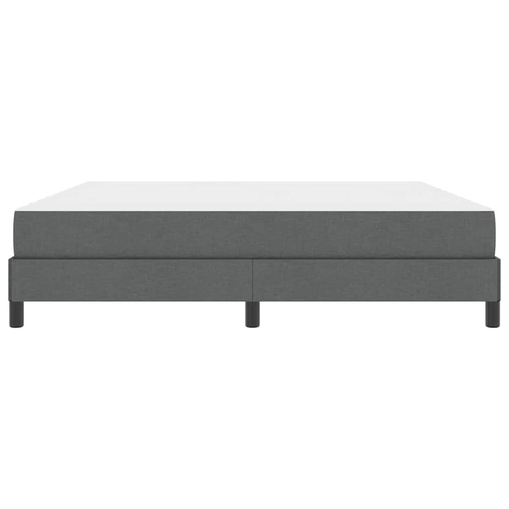 Box spring seng med madras Mørkegrå 180 x 200 cm Stof