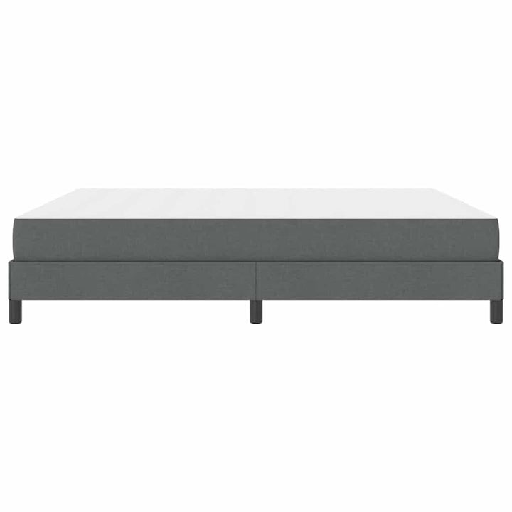 Box spring seng med madras Mørkegrå 180 x 200 cm Stof