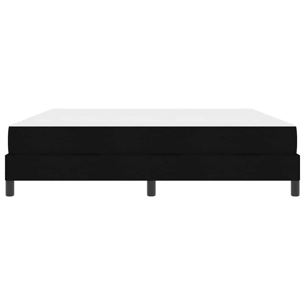 Box spring seng med madras Sort 180 x 200 cm Stof