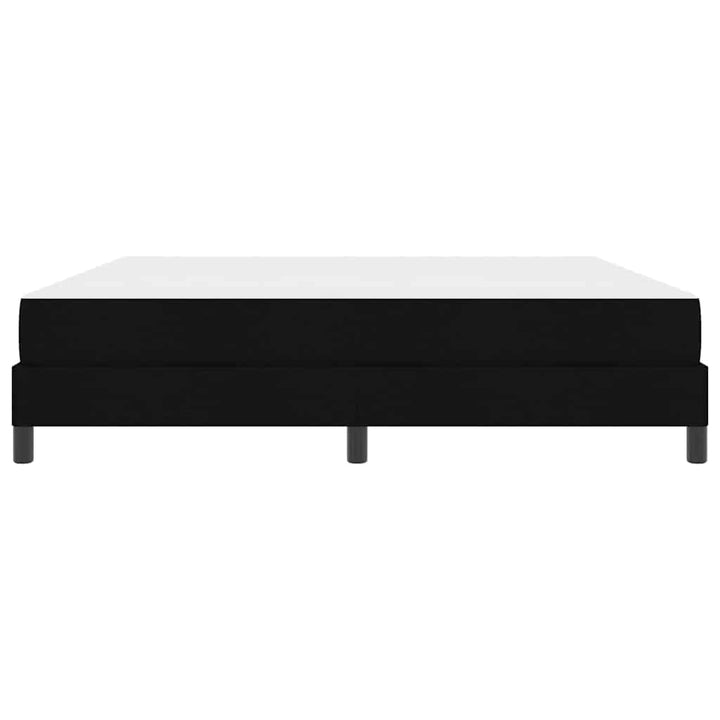 Box spring seng med madras Sort 180 x 200 cm Stof