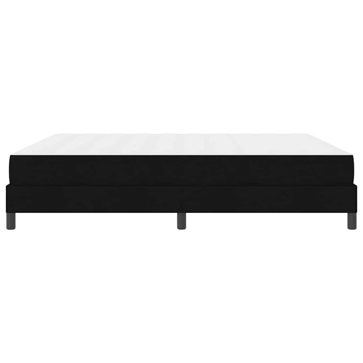 Box spring seng med madras Sort 180 x 200 cm Stof