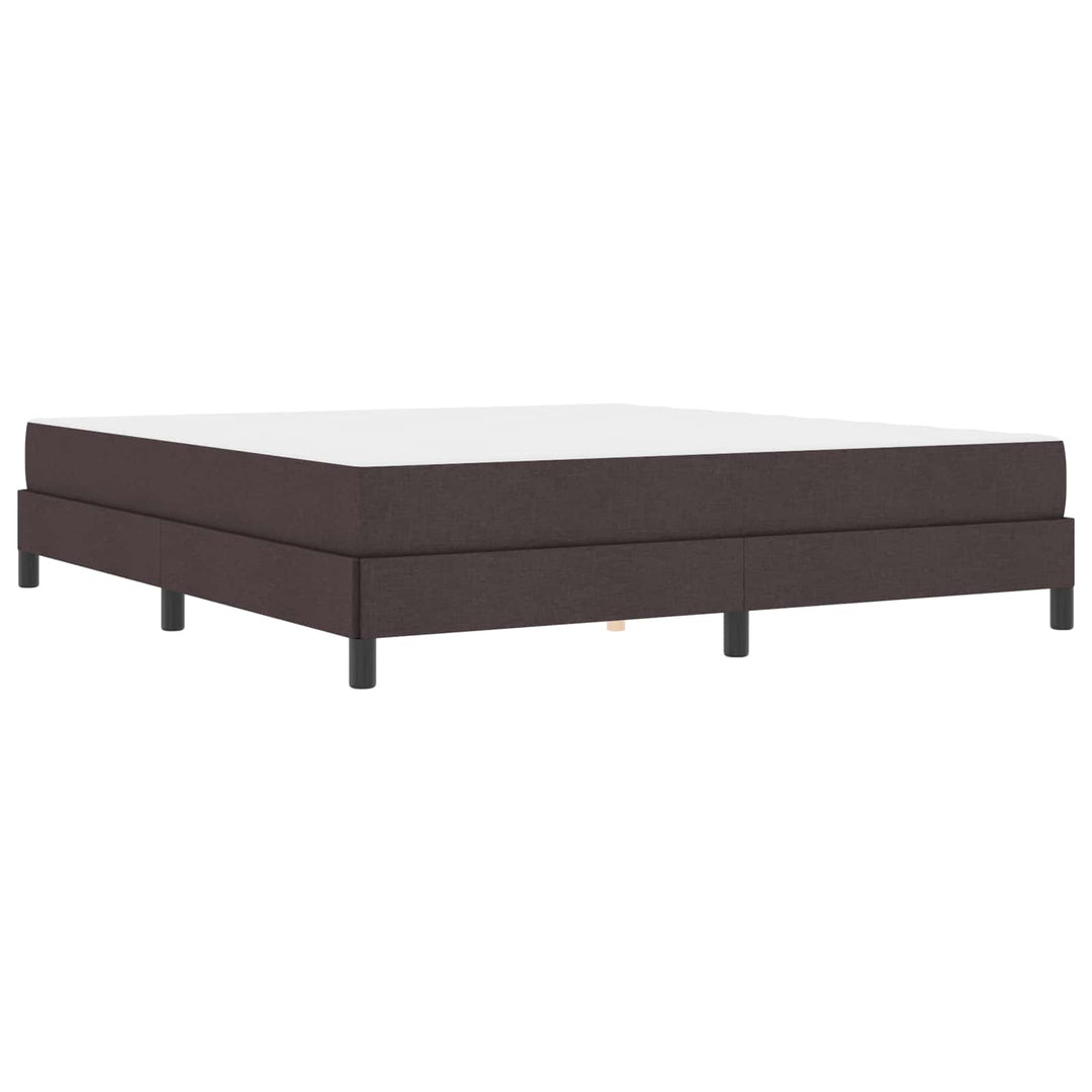 Box spring seng med madras Mørk Brun 180 x 200 cm Stof