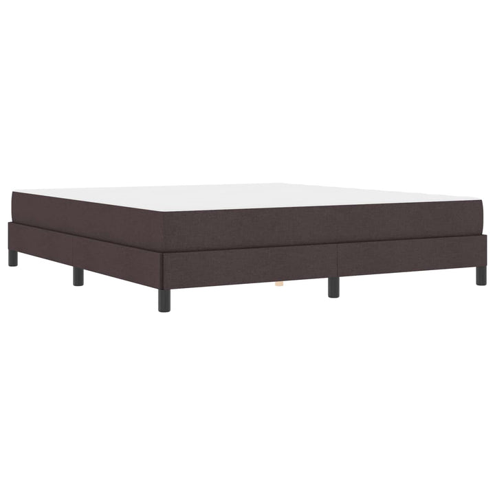 Box spring seng med madras Mørk Brun 180 x 200 cm Stof