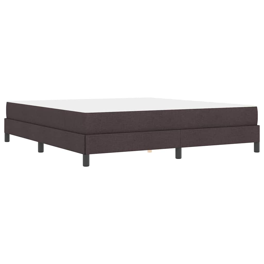 Box spring seng med madras Mørk Brun 180 x 200 cm Stof