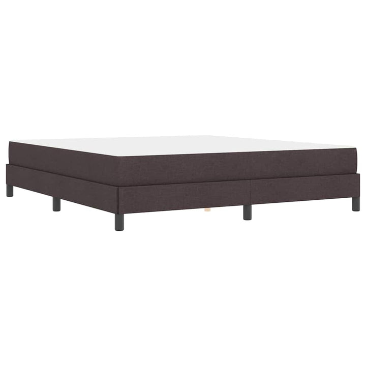 Box spring seng med madras Mørk Brun 180 x 200 cm Stof