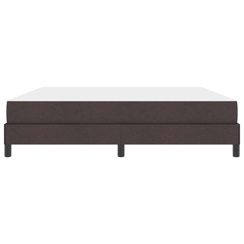Box spring seng med madras Mørk Brun 180 x 200 cm Stof