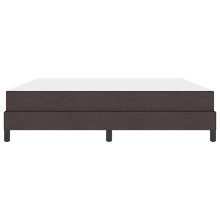 Box spring seng med madras Mørk Brun 180 x 200 cm Stof