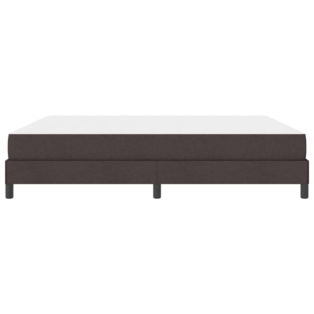 Box spring seng med madras Mørk Brun 180 x 200 cm Stof