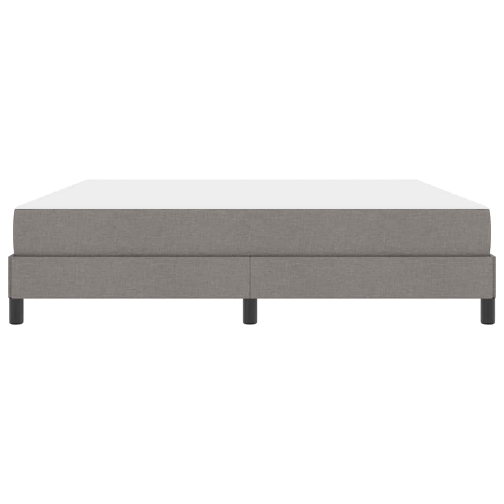 Box spring seng med madras Gråbrun 180 x 200 cm Stof