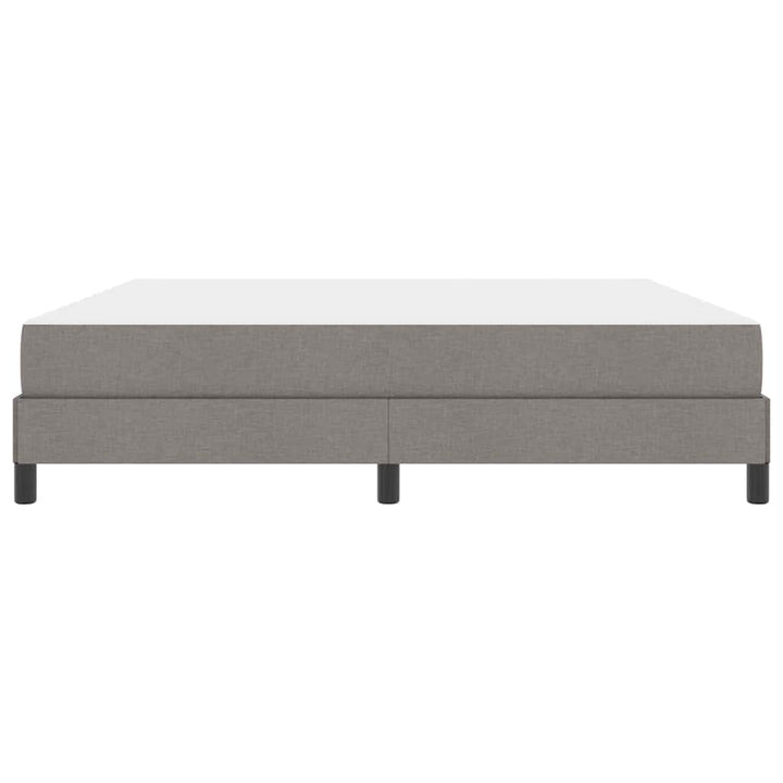 Box spring seng med madras Gråbrun 180 x 200 cm Stof