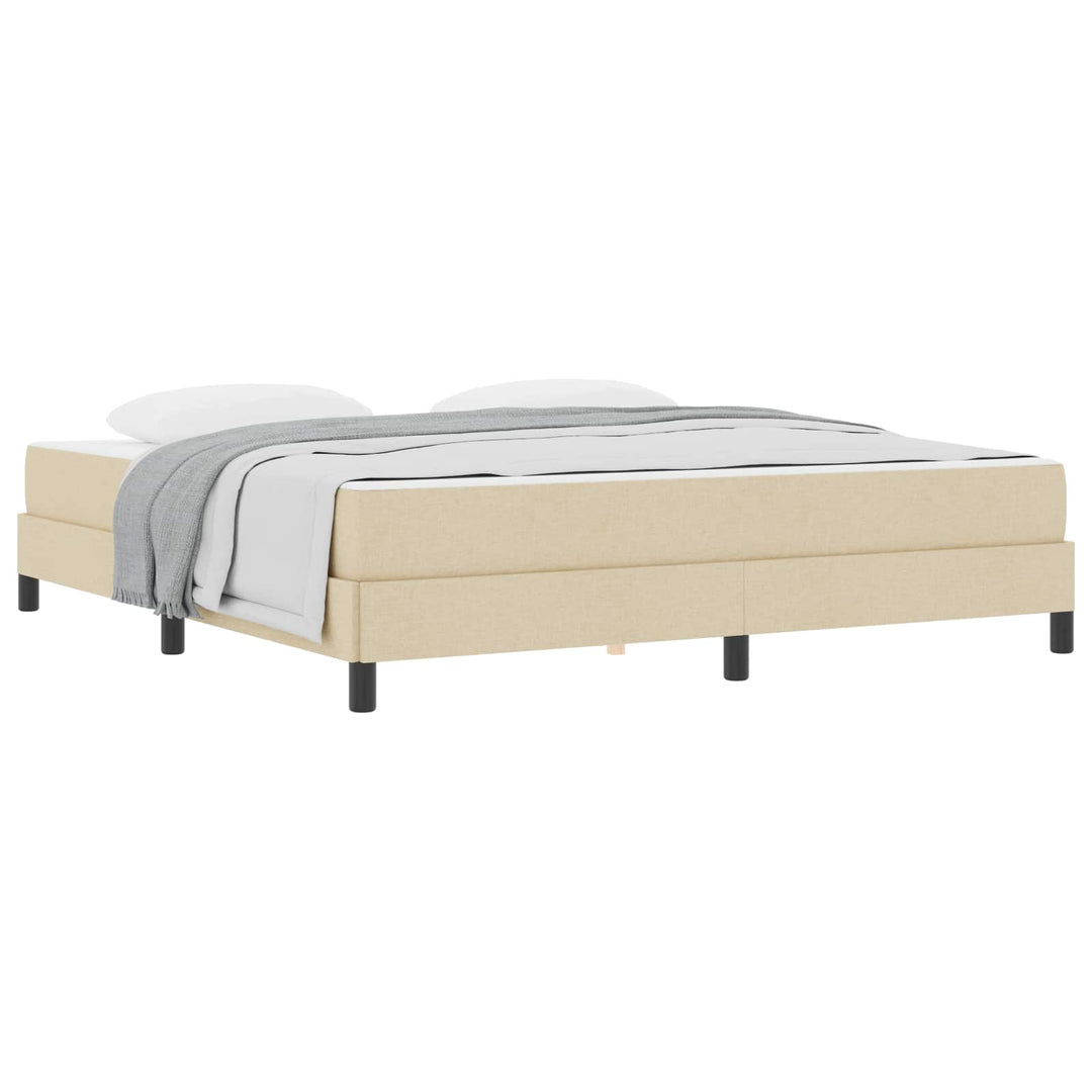 Box spring seng Creme 180 x 200 cm Stof