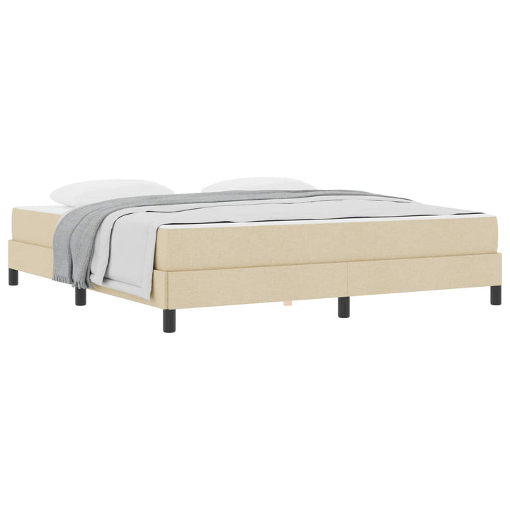 Box spring seng Creme 180 x 200 cm Stof