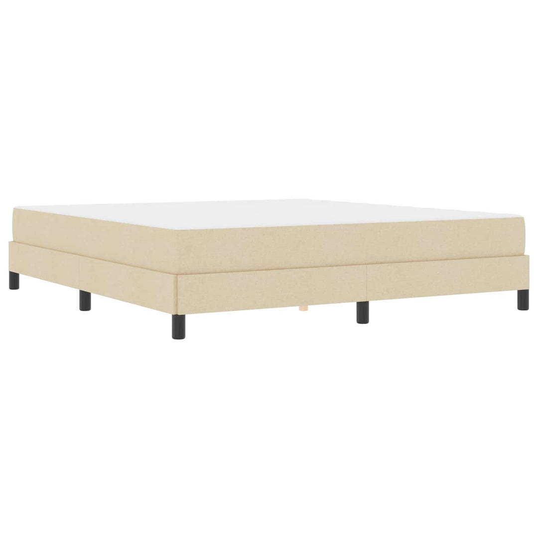 Box spring seng Creme 180 x 200 cm Stof