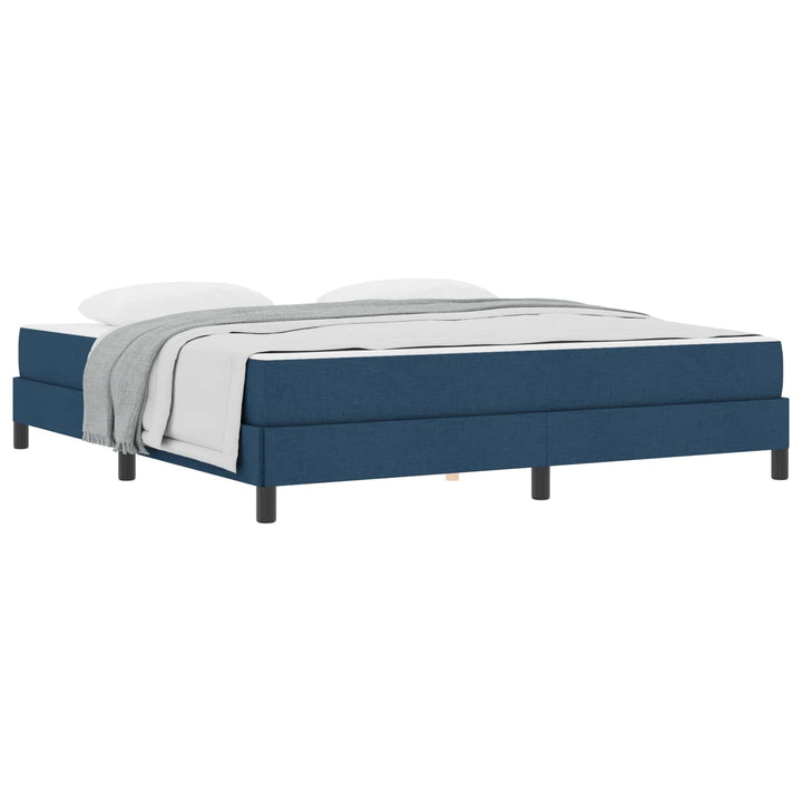 Box spring seng med madras Blå 180 x 200 cm Stof