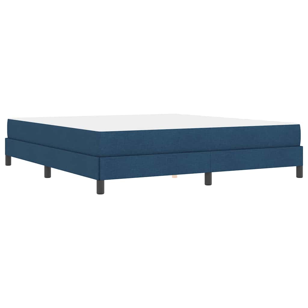 Box spring seng med madras Blå 180 x 200 cm Stof