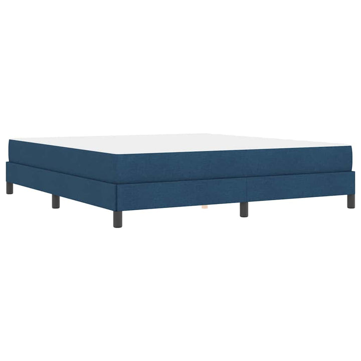 Box spring seng med madras Blå 180 x 200 cm Stof
