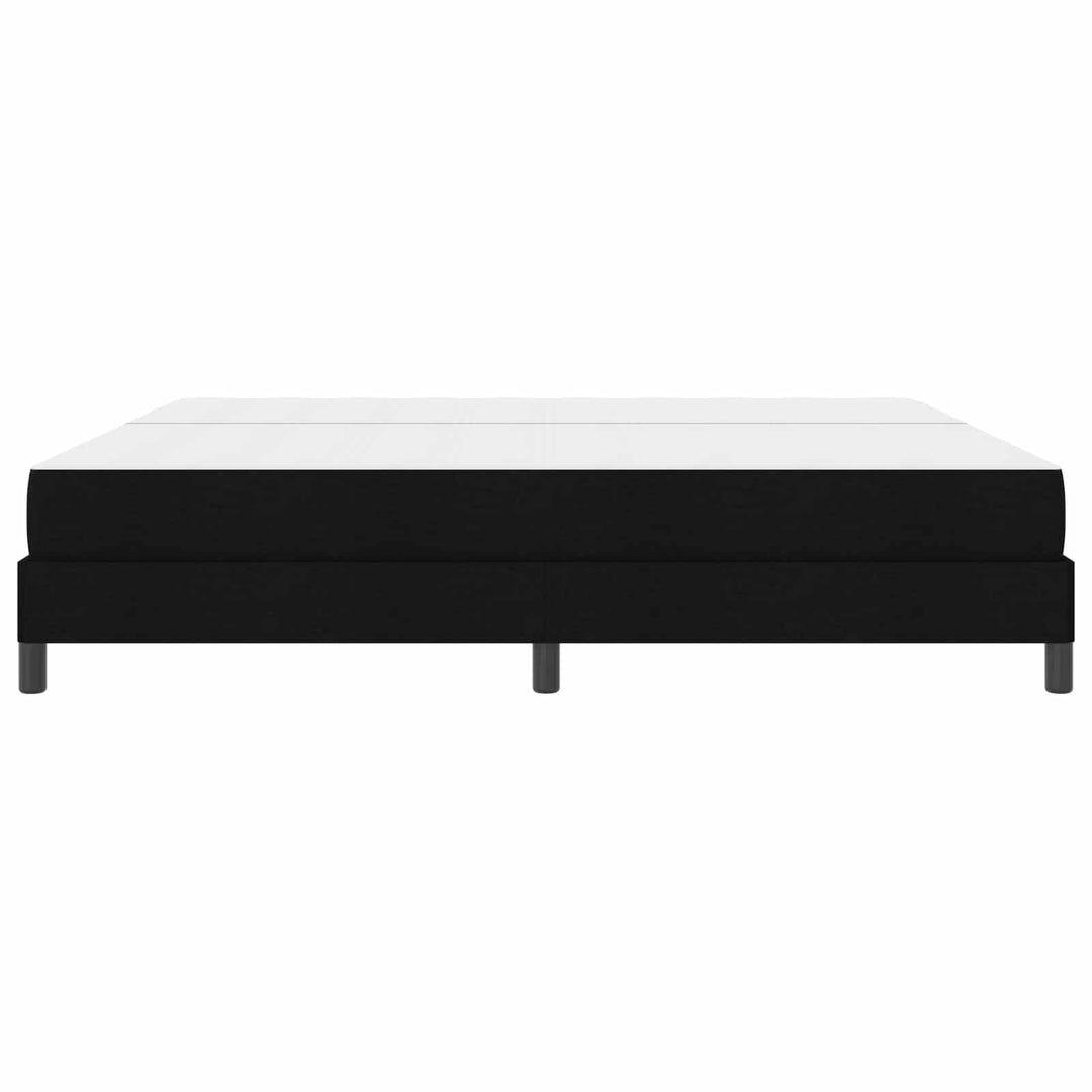 Box spring seng med madras Sort 200 x 200 cm Stof