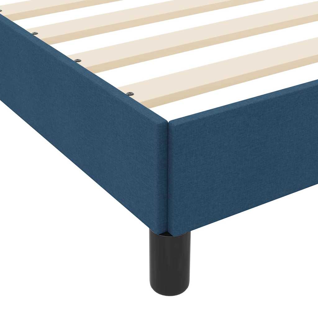Box spring seng med madras Blå 200 x 200 cm Stof