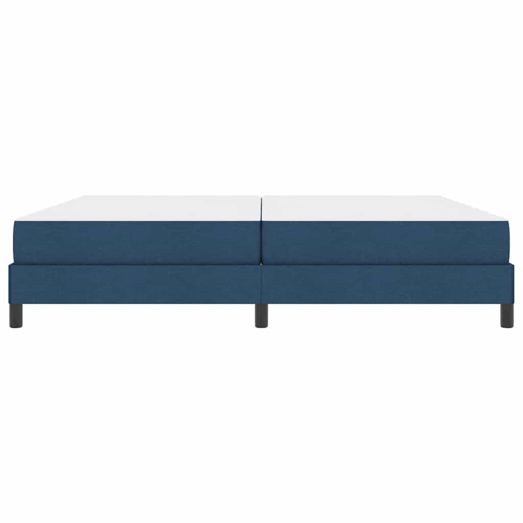 Box spring seng med madras Blå 200 x 200 cm Stof