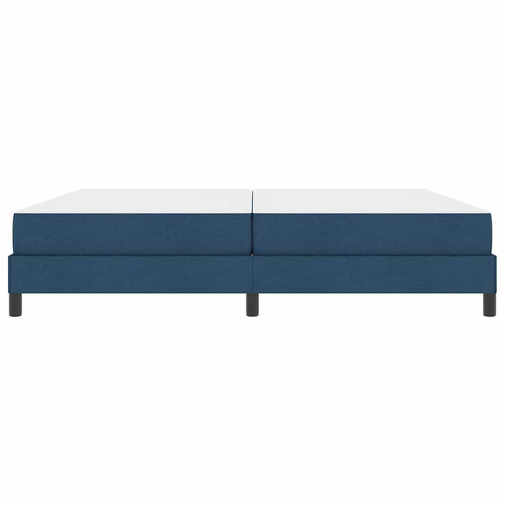 Box spring seng med madras Blå 200 x 200 cm Stof