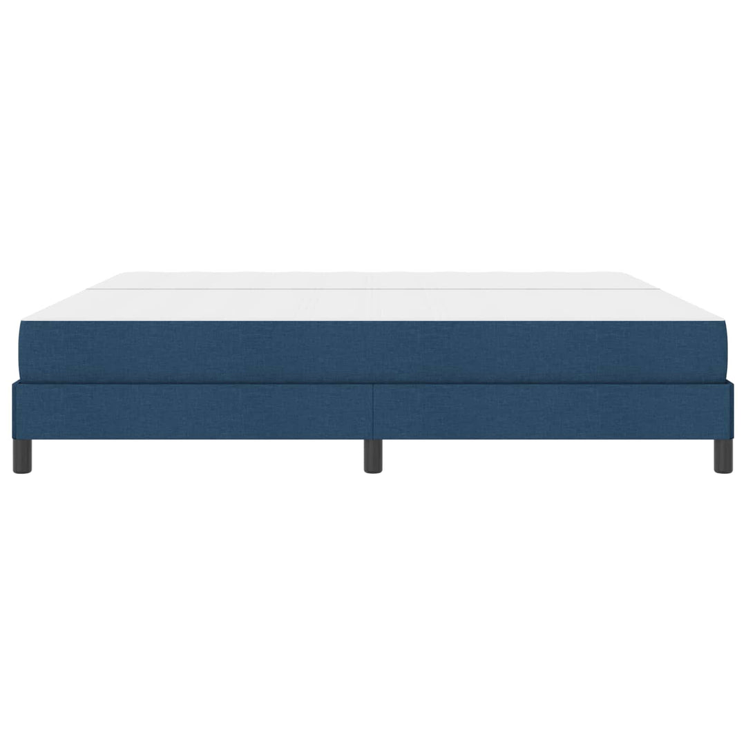Box spring seng med madras Blå 200 x 200 cm Stof