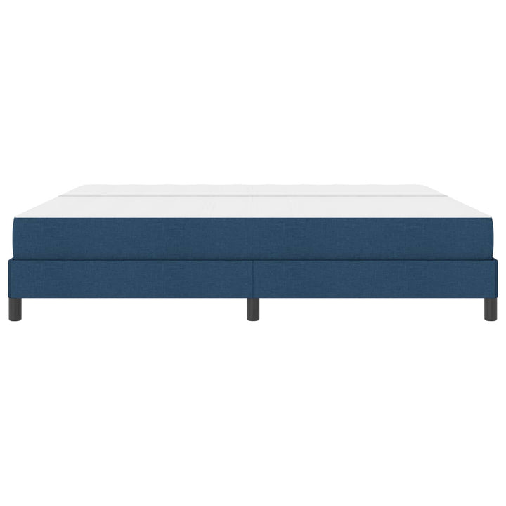 Box spring seng med madras Blå 200 x 200 cm Stof
