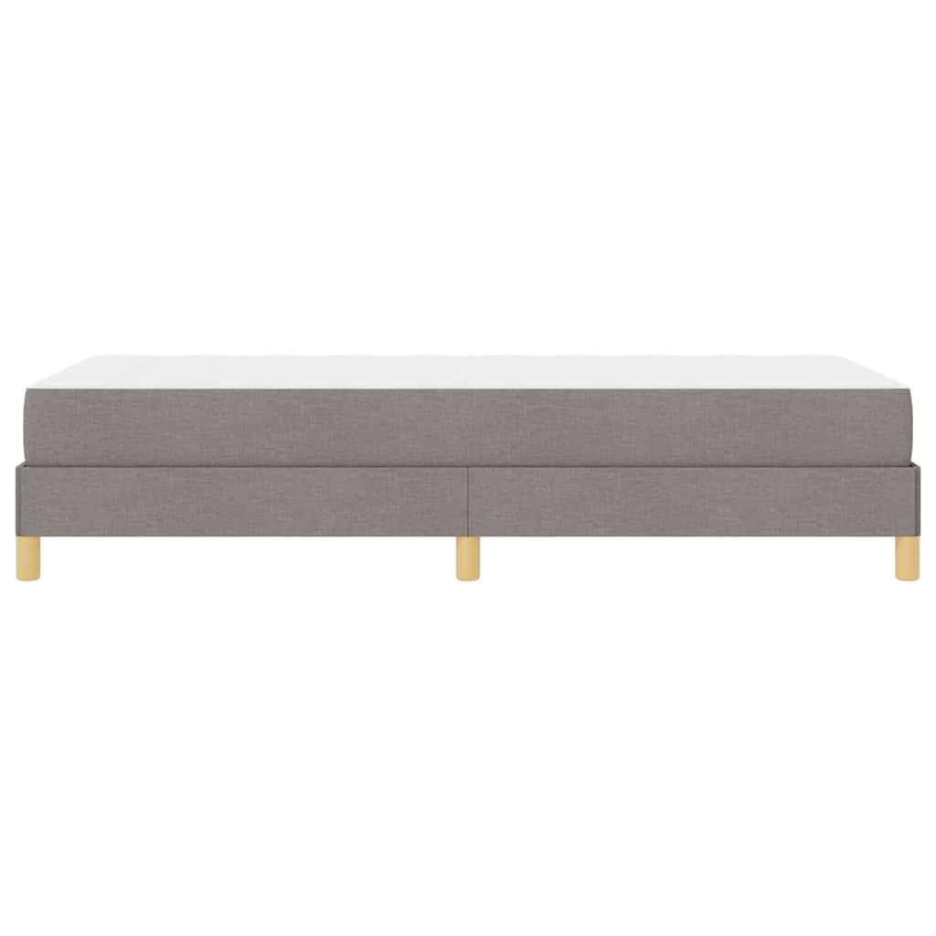 Box spring seng med madras Gråbrun 80 x 200 cm Stof