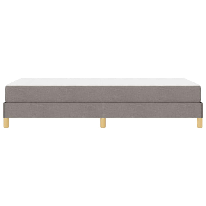 Box spring seng med madras Gråbrun 80 x 200 cm Stof