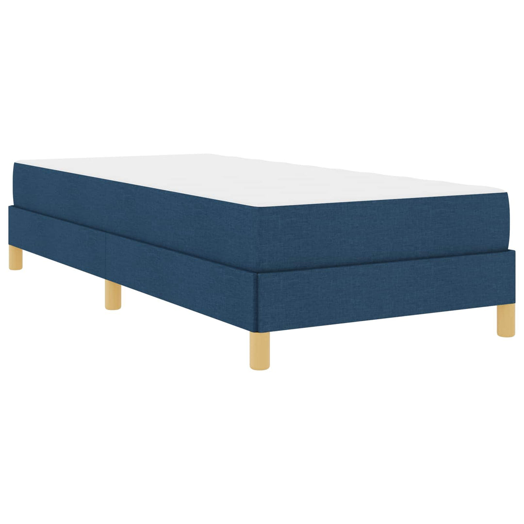 Box spring seng med madras Blå 80 x 200 cm Stof