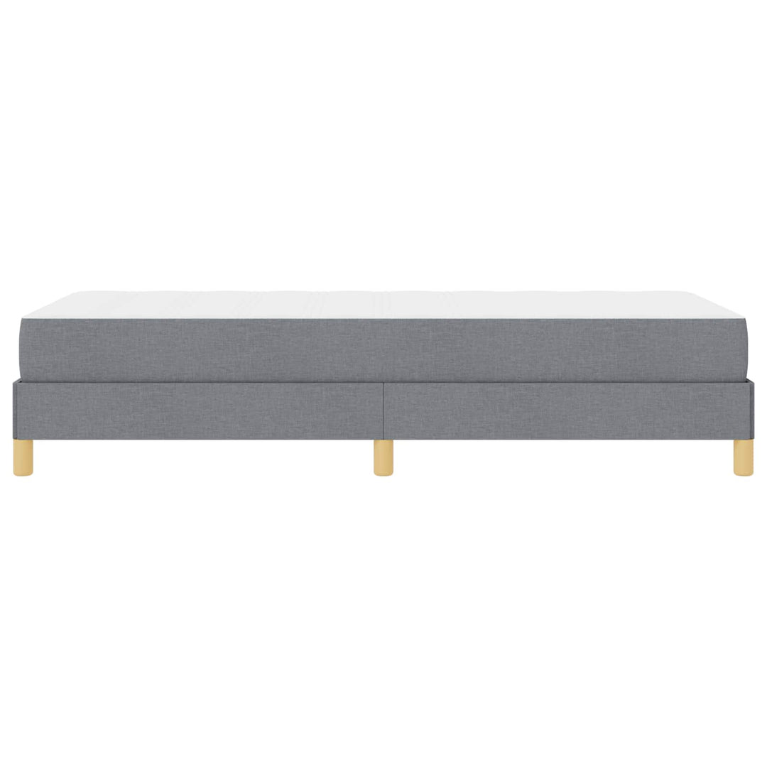Box spring seng med madras Lysegrå 90 x 190 cm Stof