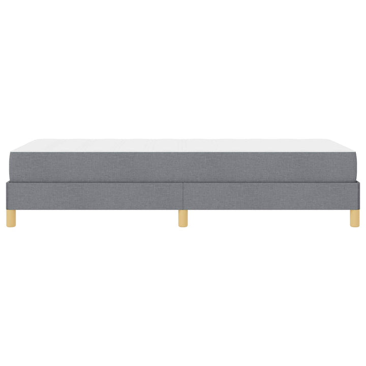 Box spring seng med madras Lysegrå 90 x 190 cm Stof