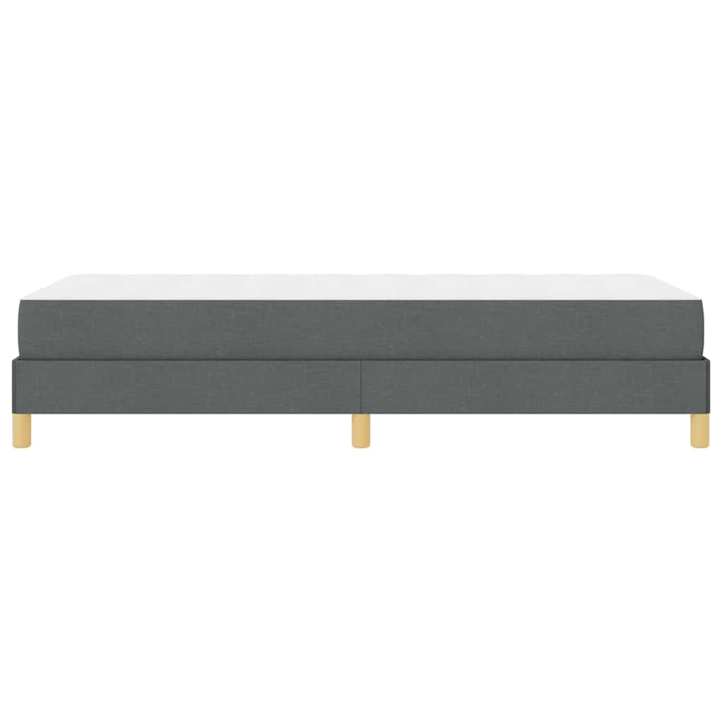 Box spring seng med madras Mørkegrå 90 x 190 cm Stof