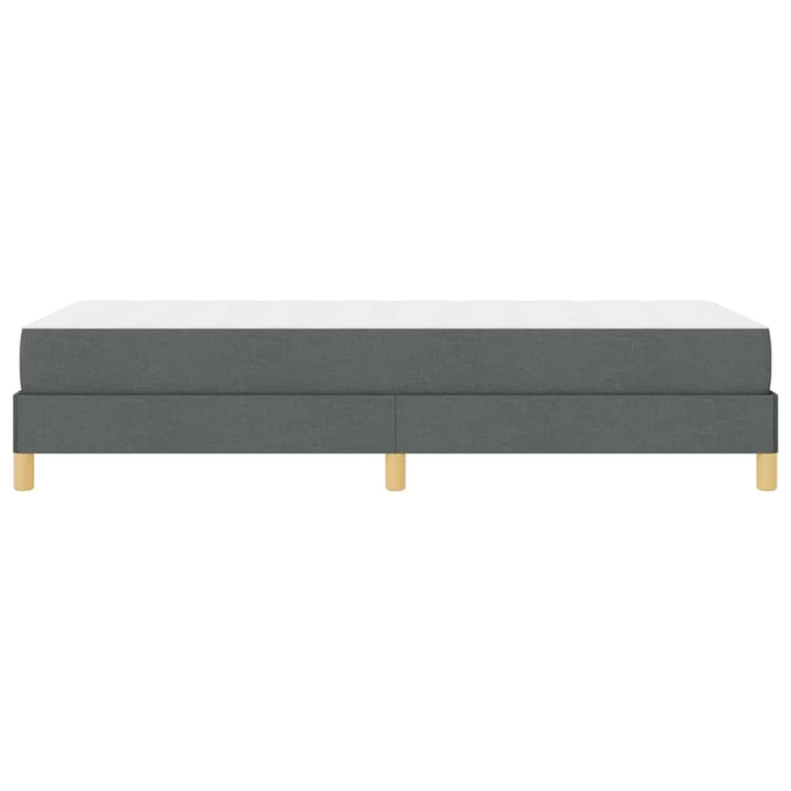 Box spring seng med madras Mørkegrå 90 x 190 cm Stof