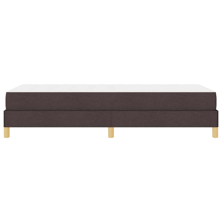 Box spring seng med madras Mørk Brun 90 x 190 cm Stof